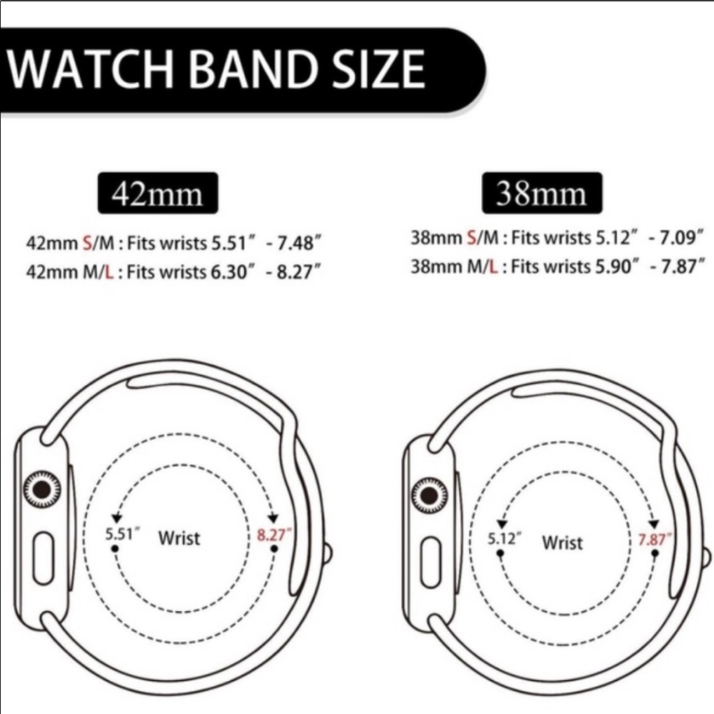2 for $15! Wine Red 42/44 mm Apple Watch Band - Picture 2 of 2